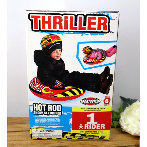 Sportsstuff Thriller One Rider Inflatable Snow Sledding Tube New In Box - Picture 4 of 5